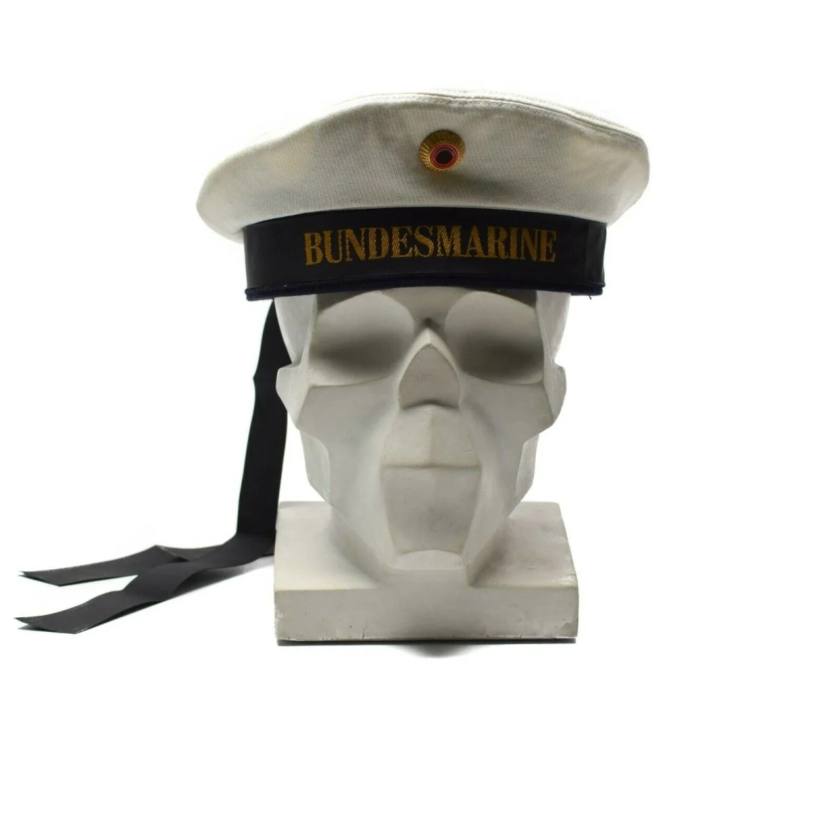 Originele Duitse leger marine marinierspet Bundesmarine hoed wit