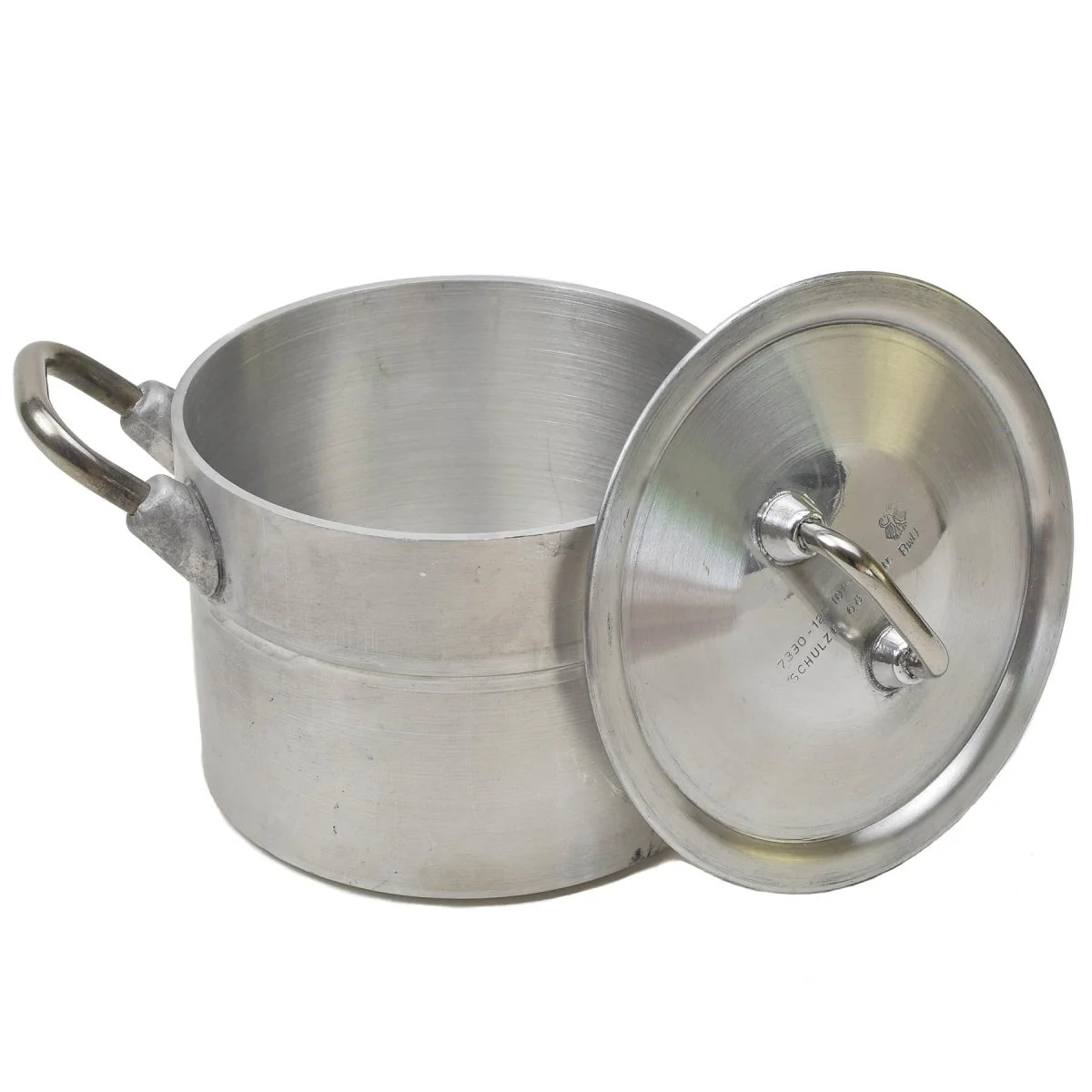 Originele Duitse militaire aluminium 2 -liters potlid wandelen BW Army Mess Kit nieuw