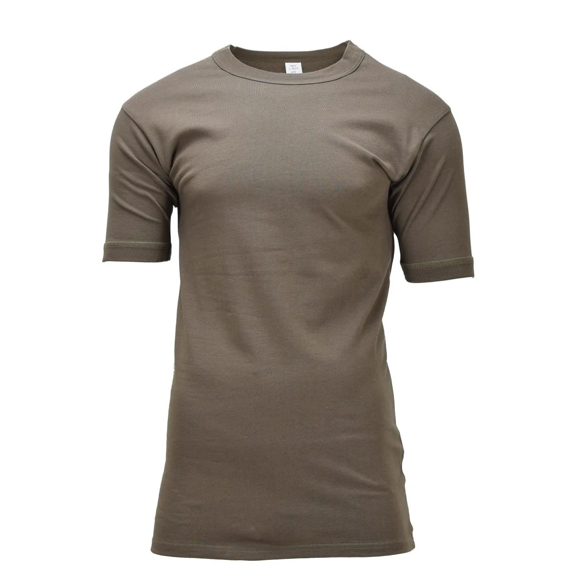 Origineel Duits militair thermisch ondershirt katoen korte mouw surplus olijf