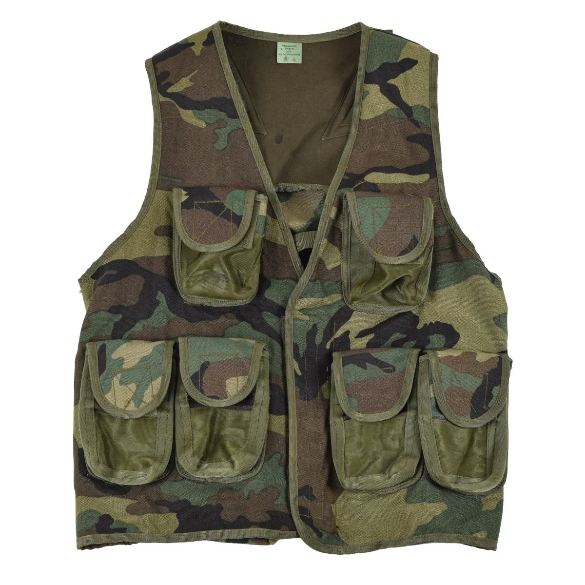 Origineel NAVO Tactical Vest Woodland Camouflage Multi -zakken Field Army Nieuw