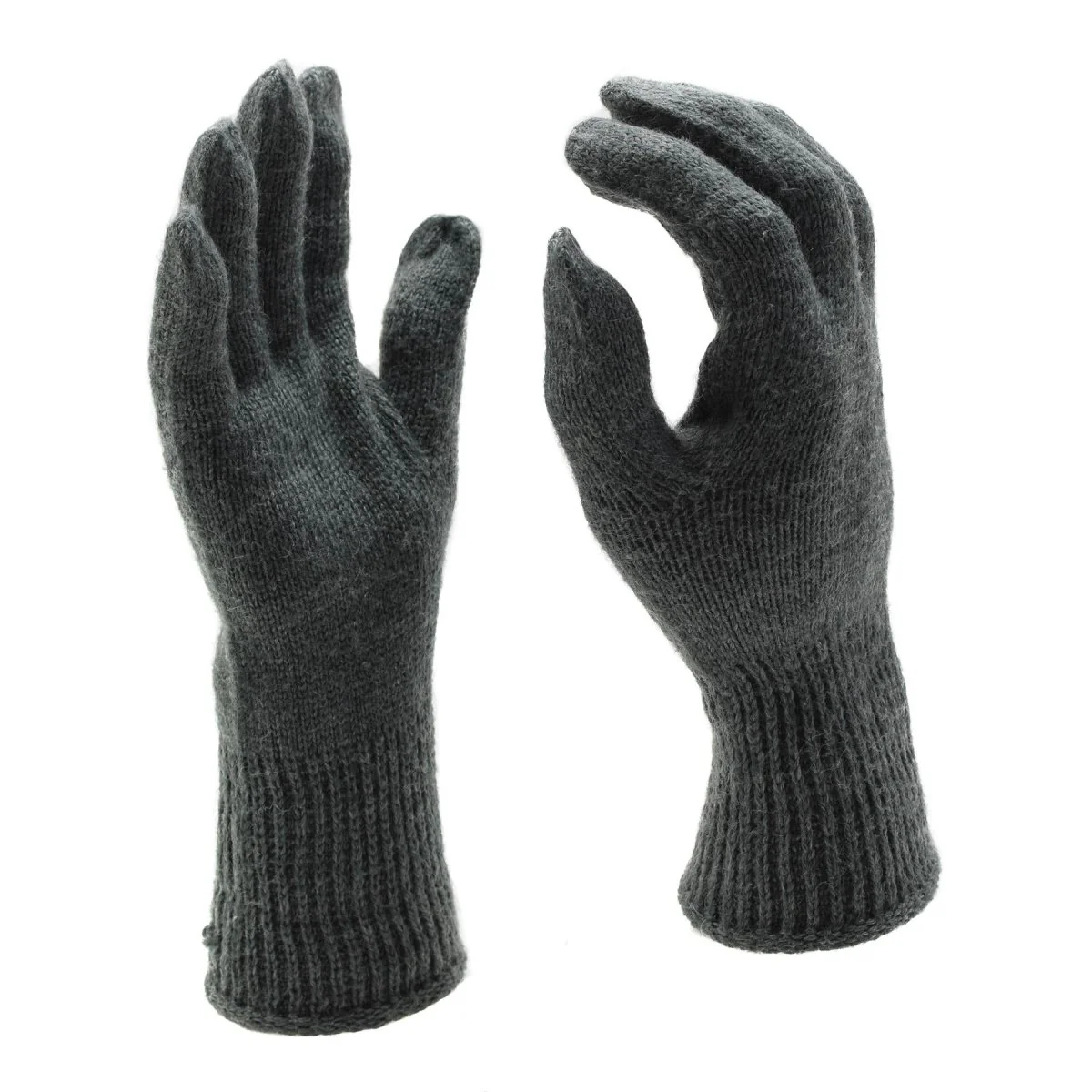 Originele Zwitserse Militaire Winter Gebreide Koud Weer Authentieke Handschoenen Grijs