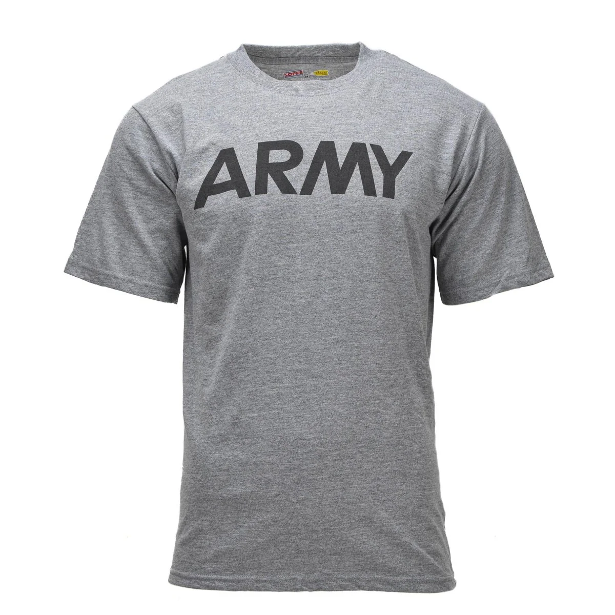 Origineel Amerikaans militair klassiek GI T-shirt met korte mouwen Soffe legerlogo grijs