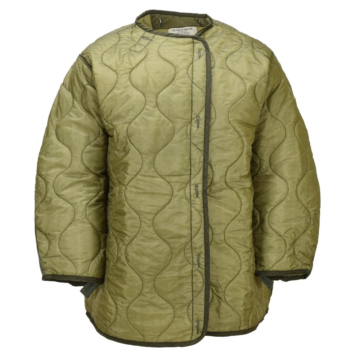 Originele Amerikaanse militaire M65 parka voering extreem koud weer knoppen olijfgroen