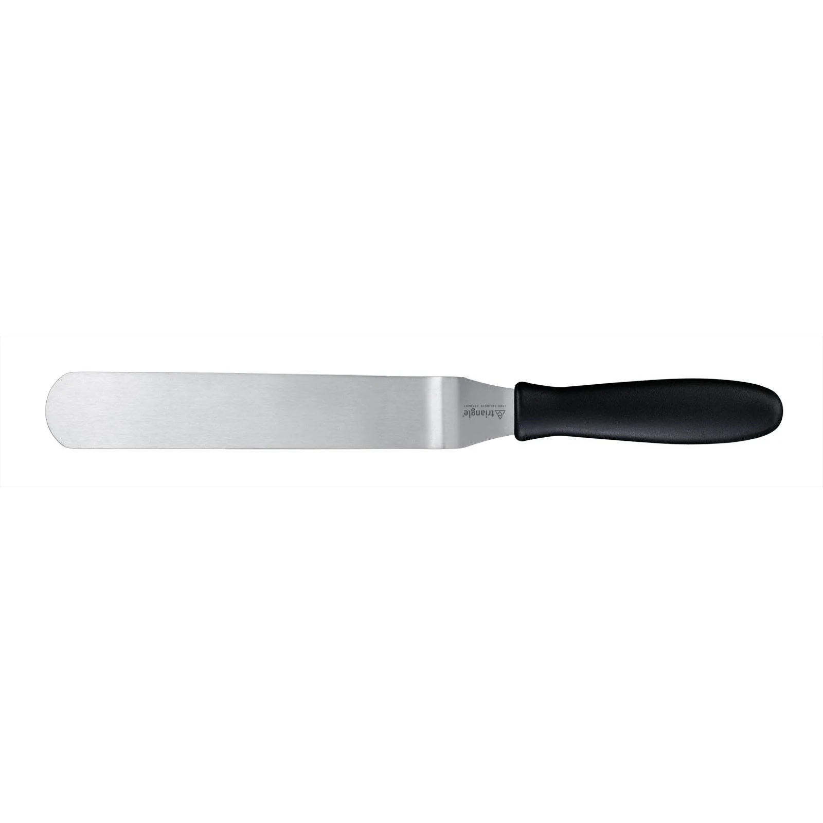 TRIANGLE RVS Palet- spatel met knik lemmet 20cm zwart kunststof PP heft
