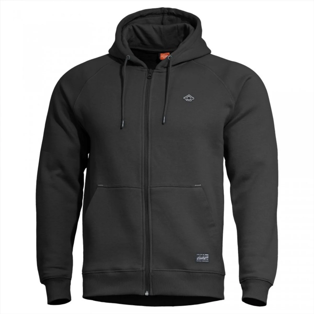 PENTAGON Phaeton trui met volledige ritssluiting, comfortabele pasvorm, flatlocknaden, stormkap, zwart