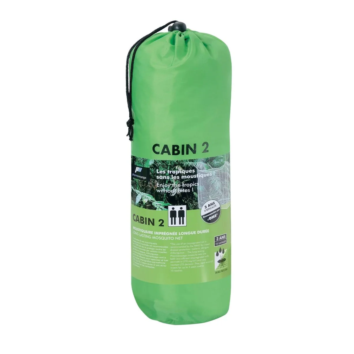 Pharmavoyage Cabin 2 Tweederse muggen netto langdurige mesh insectenbeveiliging