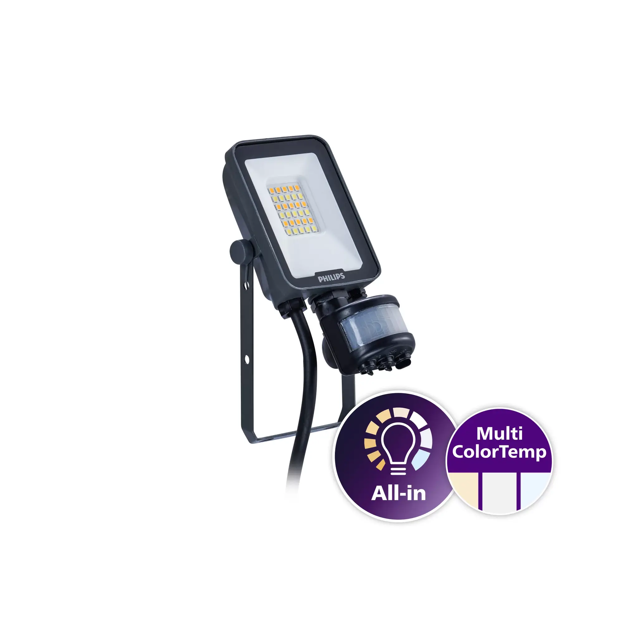 LED breedstraler Ledinaire BVP167 10W 1200lm 830-840-865 | IP65 symmetrisch