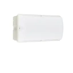 LED Bulkhead – Ledinaire – WL055V – Wit – IP65 – 6W 600lm – 3000K Warm Wit – 374x150mm | Bewegingssensor