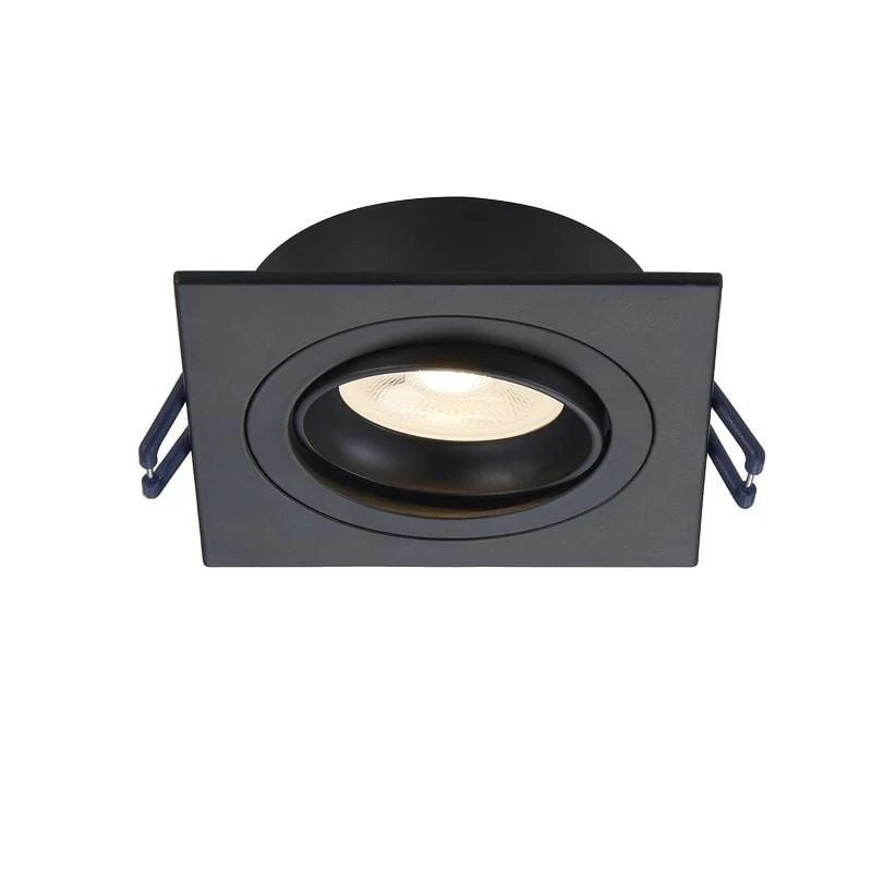 LED Spot Pasiphae – Vierkant – Dimbaar – Philips – Mat zwart