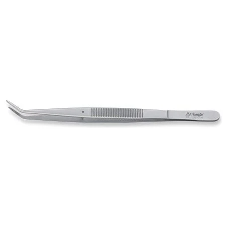 TRIANGLE Pincet met knik multifunctioneel van roestvrij staal 15 cm lang