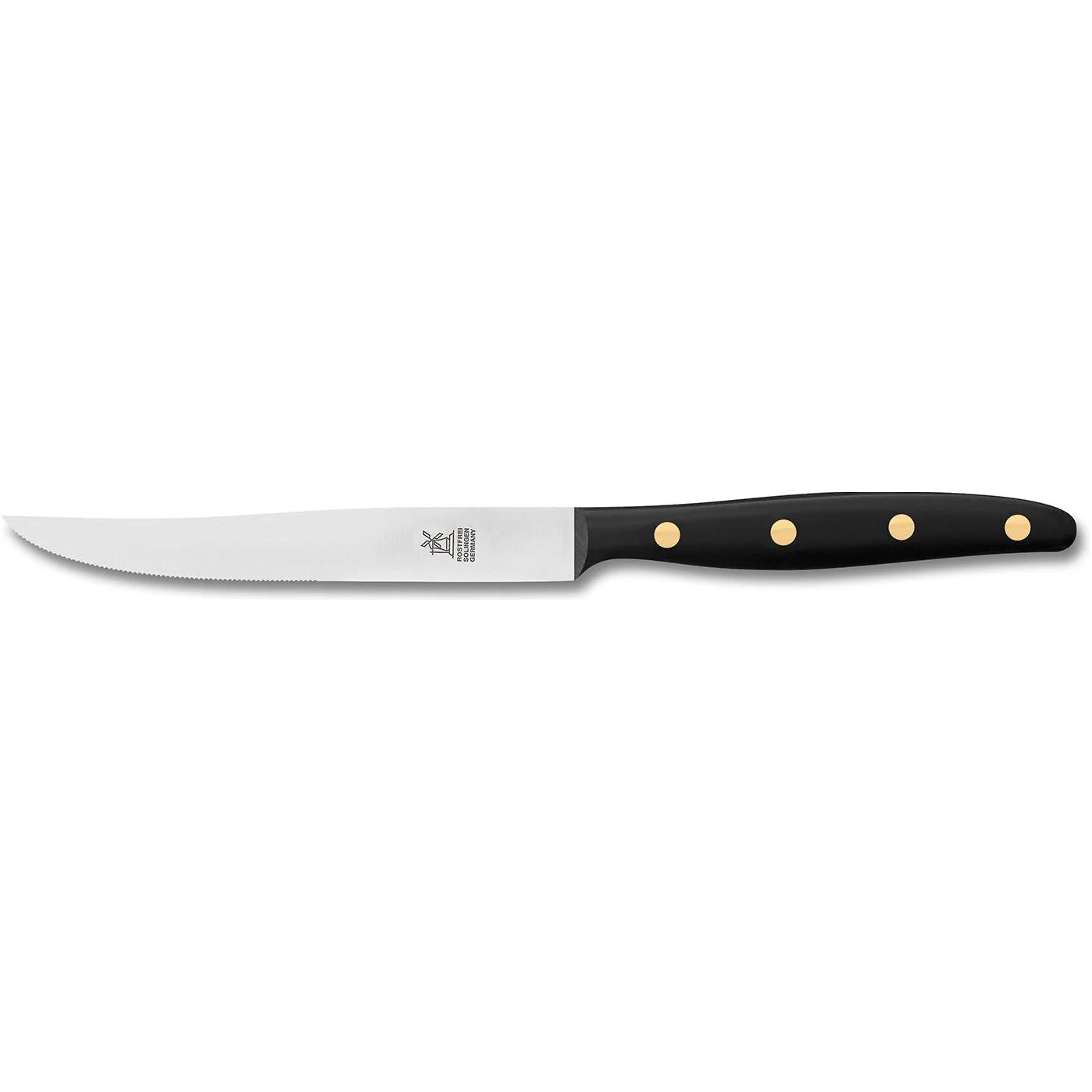 ROBERT HERDER Buckels BBQ Steakmes 12,5cm RVS lemmet en zwart POM heft