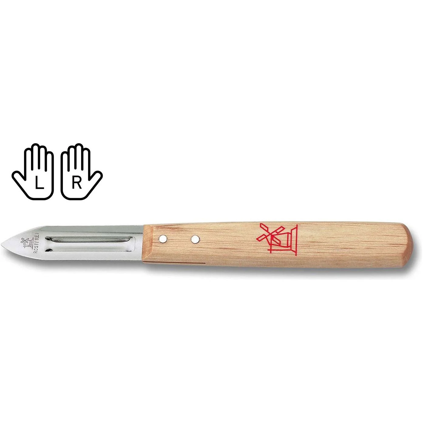 ROBERT HERDER Function Dunschiller lengte 17,5cm met RVS lemmet en roodbeukhouten heft