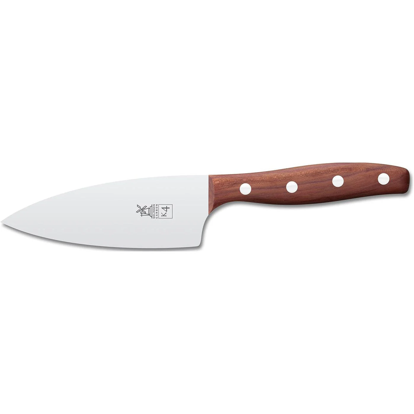 ROBERT HERDER K4 santoku koksmes carbonstalen lemmet 13cm FSC pruimenhout heft
