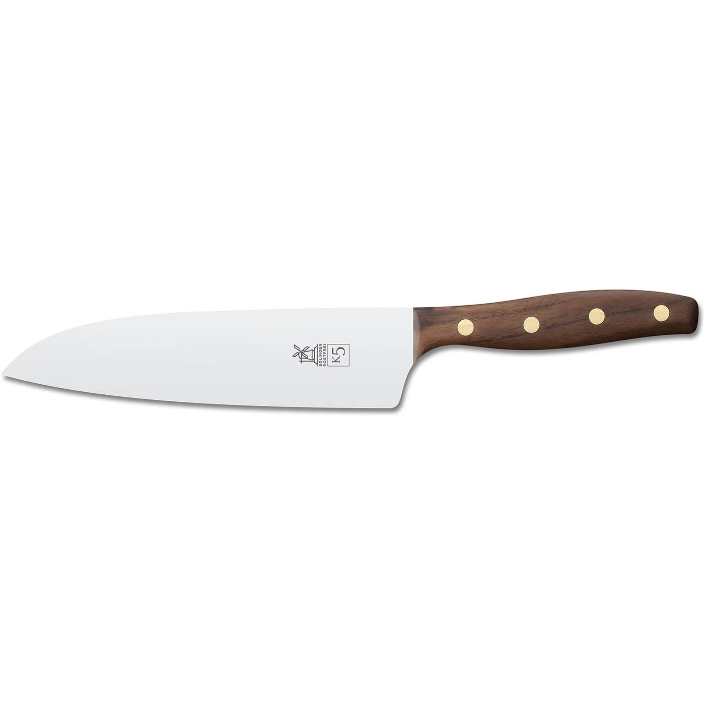 ROBERT HERDER K5 santoku koksmes XL RVS lemmet 18cm FSC walnoothout heft