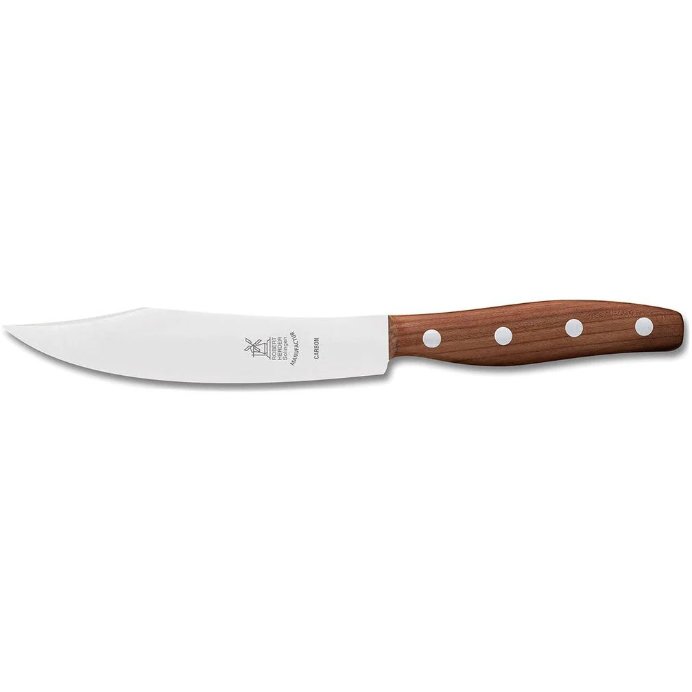ROBERT HERDER Universeelmes “Hechtsäbel” 16cm Carbonstalen lemmet FSC Pruimenhouten heft ROBERT HERDER Universeelmes “Hechtsäbel” 16cm Carbonstalen lemmet FSC Pruimenhouten heft