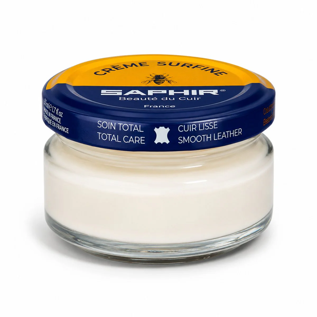 Saphir Creme Surfine Leerschoenverzorgingscrème Glad Leer 50ml Neutraal