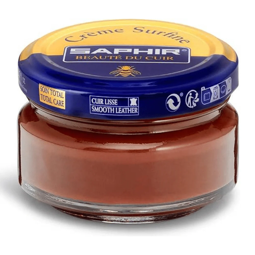 Saphir Creme Surfine Leerschoenverzorging Glad Leer Crème 50ml Bruin