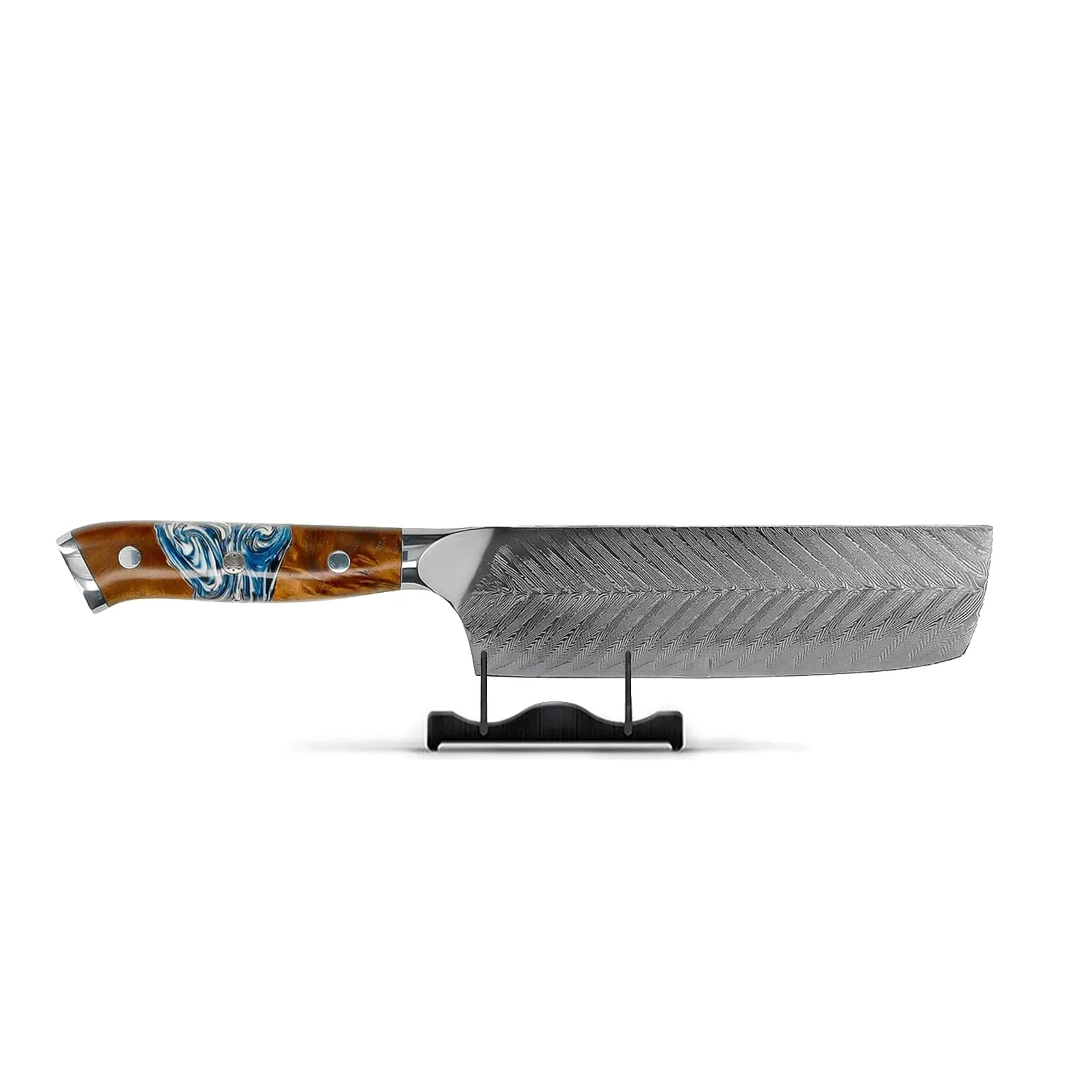 Shinrai Knives – Eclipse Series Damascus Nakirimes 18 cm
