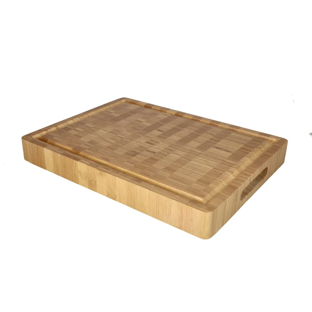 Shinrai Knives – Luxury Cutting Board Solid Bamboo Wood – End grain – 40 x 30 x 4.5 cm