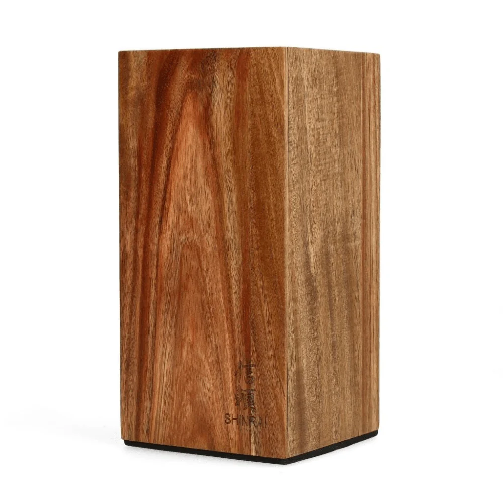 Shinrai Knives – Magnetic Knife Block Rotate – Acacia wood