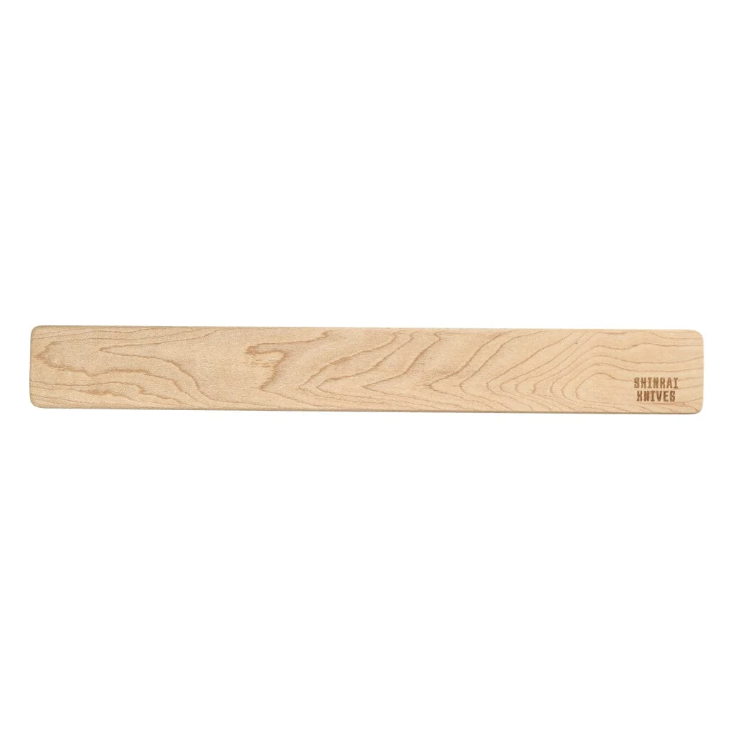 Shinrai Knives – Knife Magnet Wall Strip 40 cm – Maple Wood
