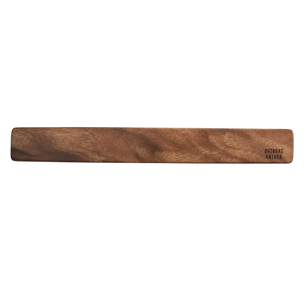 Shinrai Knives – Knife Magnet Wall Strip 40 cm – Walnut Wood