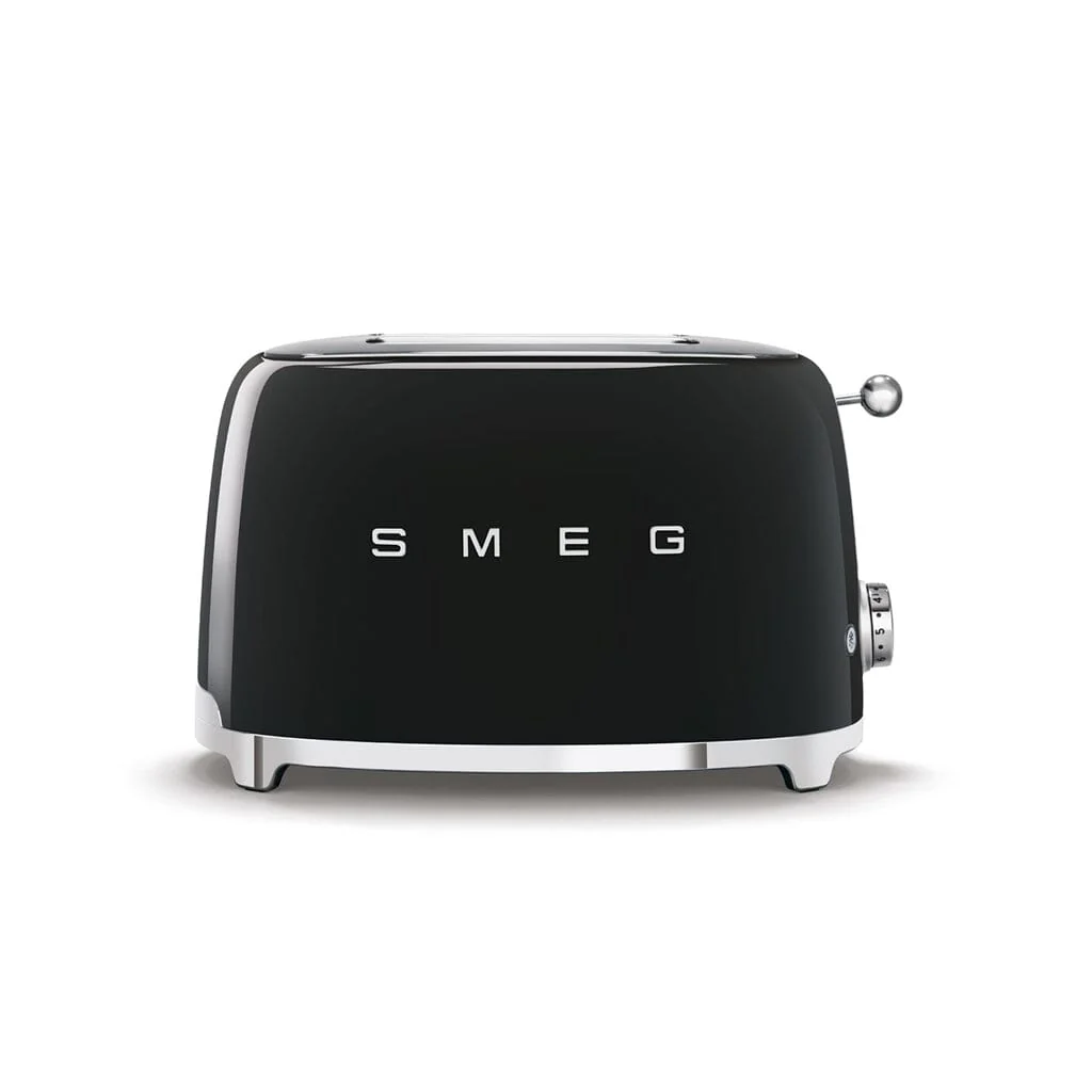 Smeg – Toasters | Black | 50s | Toaster 2×2