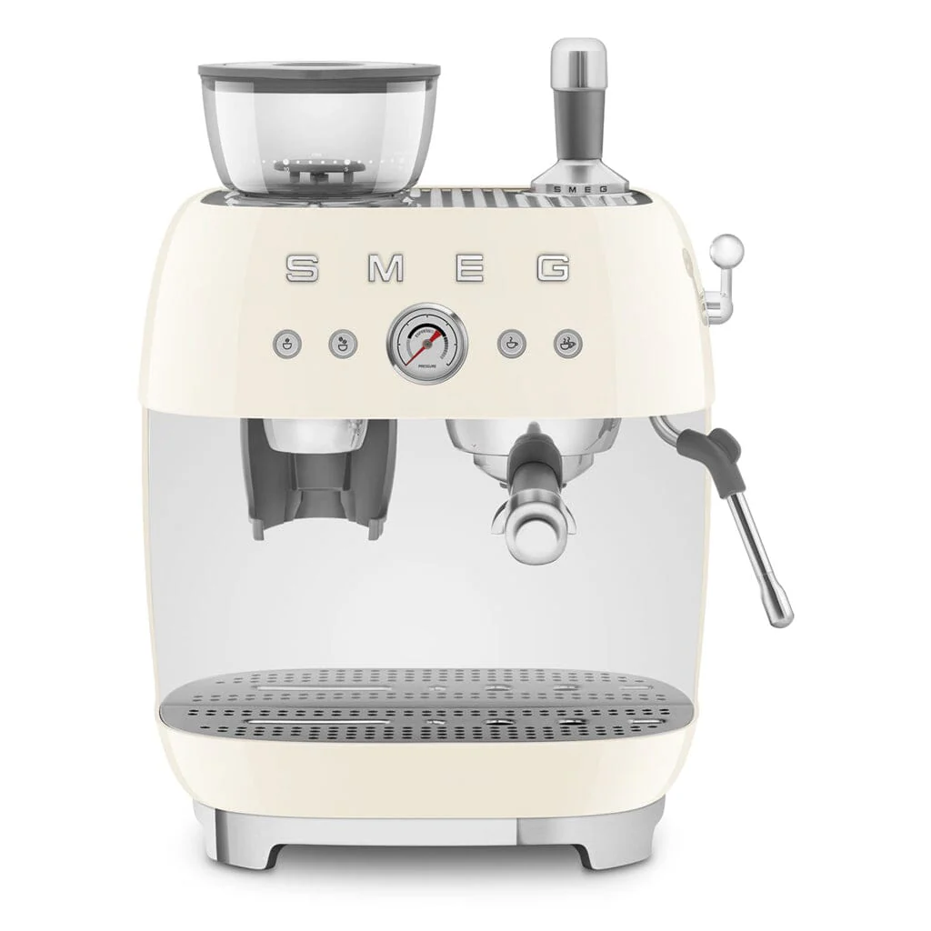 Smeg – Espresso Machine | Crème | 1950s | Manual espresso machine with integrated bean grinder