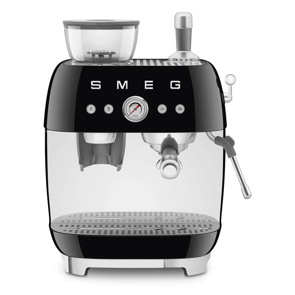 Smeg – Espresso Machine | Black | 1950s | Manual espresso machine with integrated bean grinder