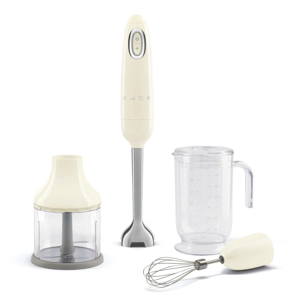 Smeg – Hand blender | Cream | 1950s | Hand blender with accessories