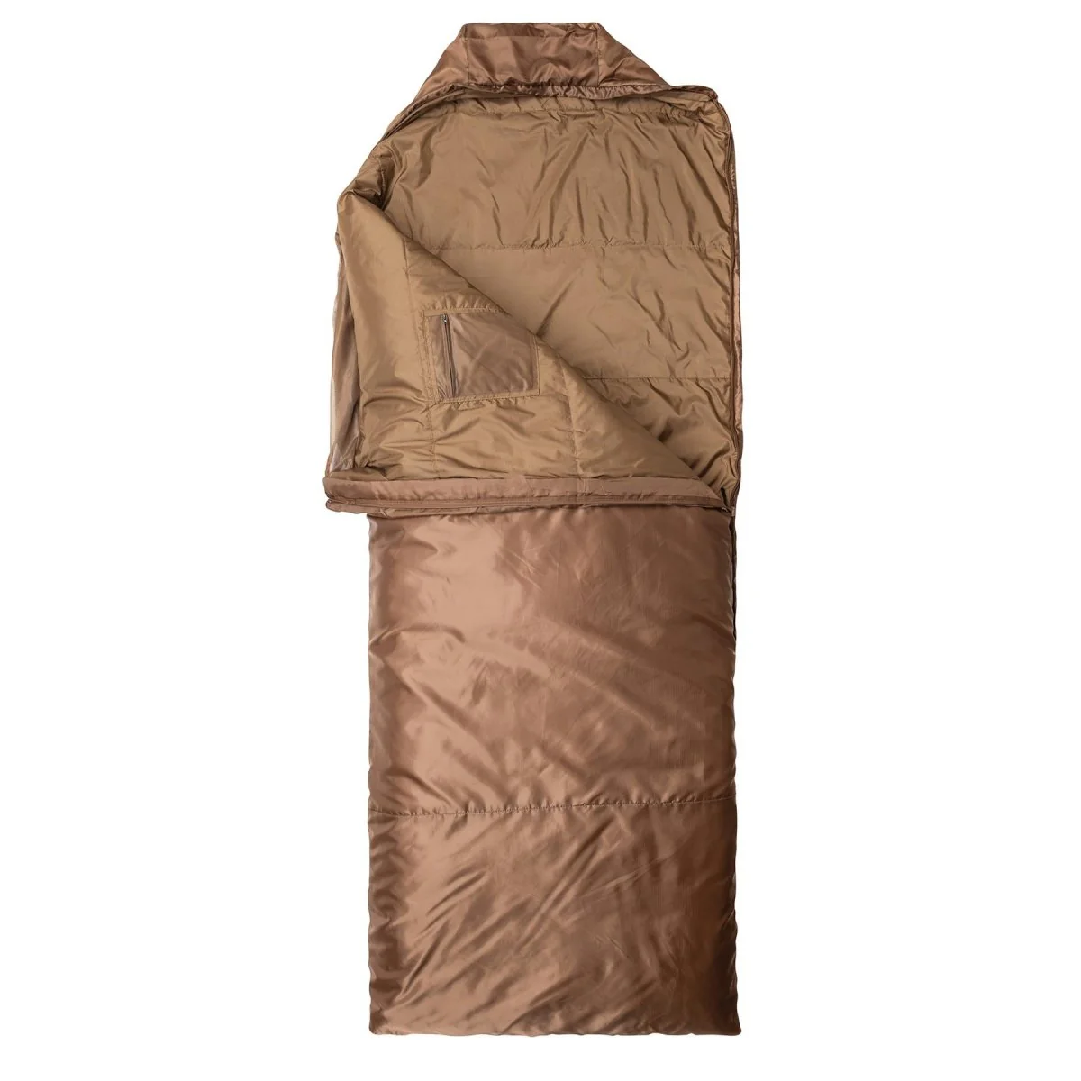 Snugpak slaapzak 220 cm geïntegreerde muggencompressiefas Coyote