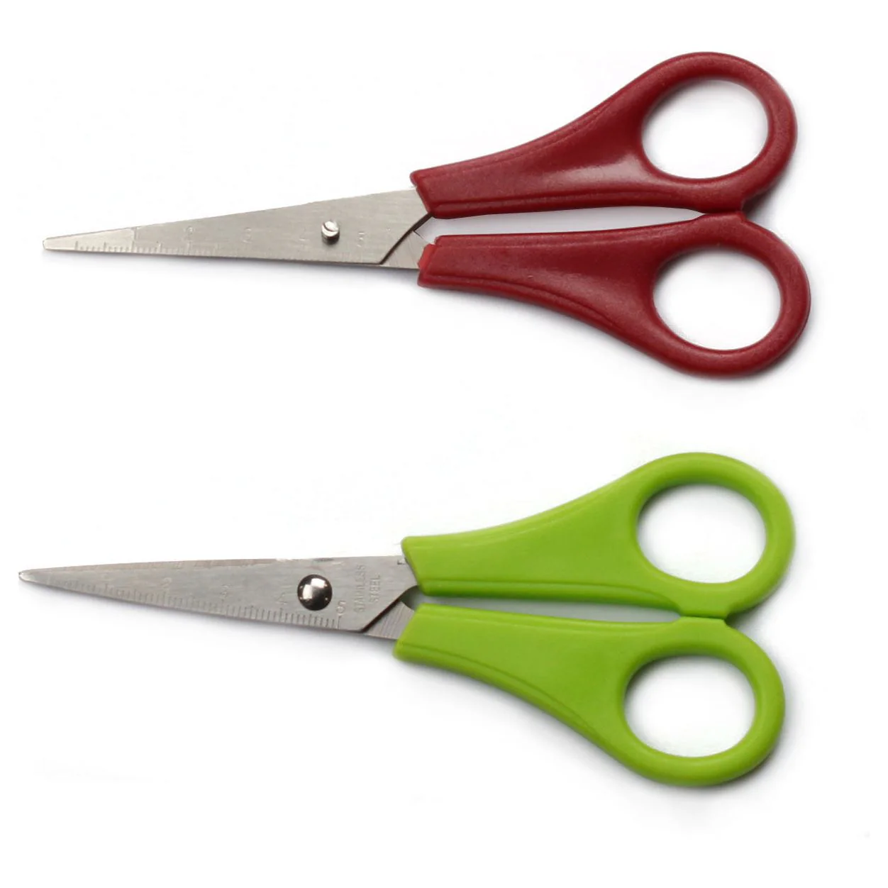 BEXFIELD Kinderschaartje 13 cm spitse punt liniaal 5cm op lemmet assorti kleuren