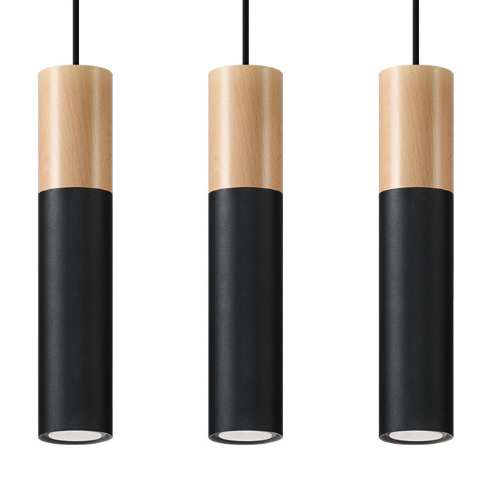 Hanglamp PABLO 3 zwart