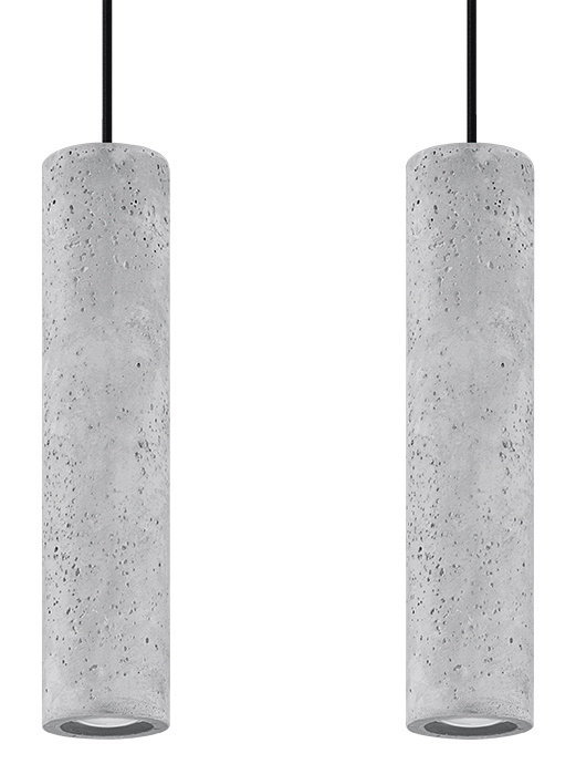 LED Hanglamp beton LUVO – 2 x GU10 aansluiting