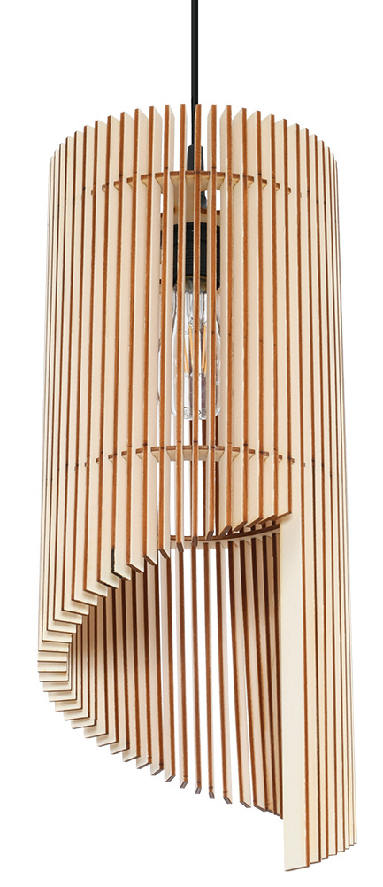 LED Hanglamp hout ALEXIA – 1 x E27 aansluiting