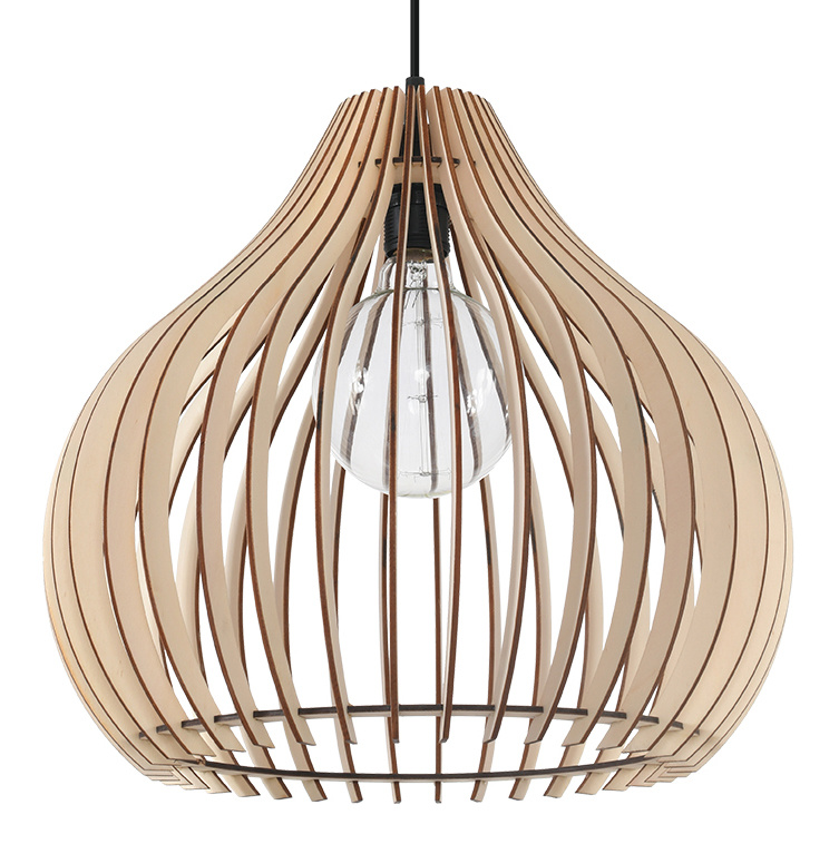 LED Hanglamp hout APRILLA – 1 x E27 aansluiting