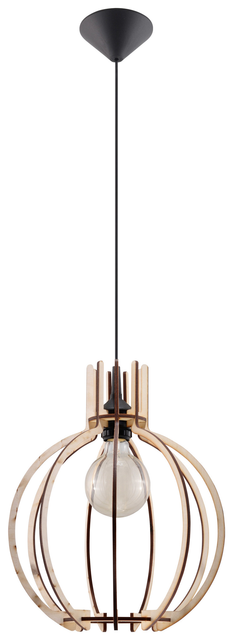 LED Hanglamp hout ARANCIA – 1 x E27 aansluiting