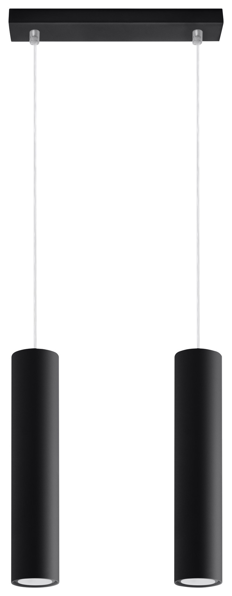 LED Hanglamp mat zwart LAGOS – 2 x GU10 aansluiting