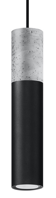 LED Hanglamp zwart beton BORGIO – 1 x GU10 aansluiting