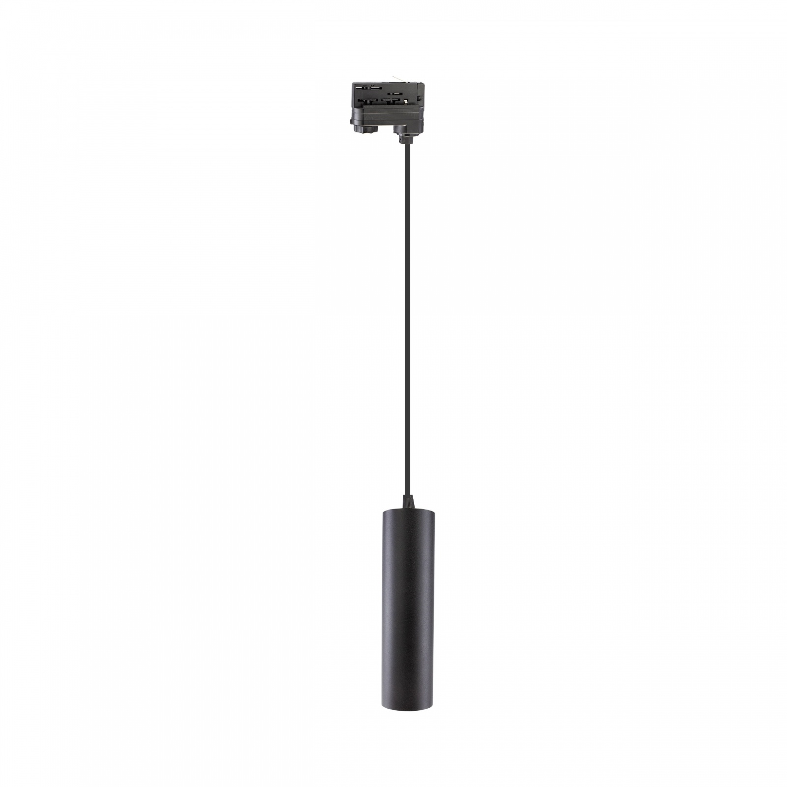 3-Fase Spanningsrail Hanglamp GU10 Fitting | Madara Tube Mat Zwart – 3 phase – pendel 1 Meter
