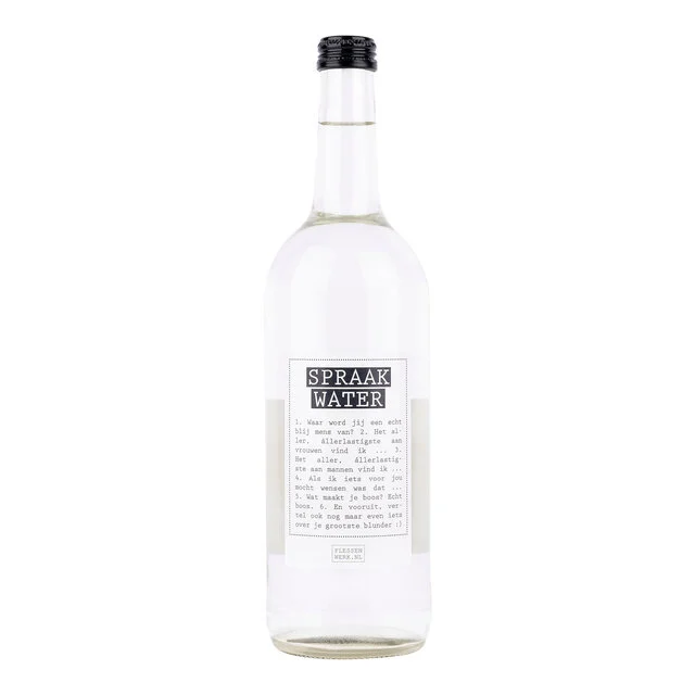 Flessenwerk | Fles spraakwater