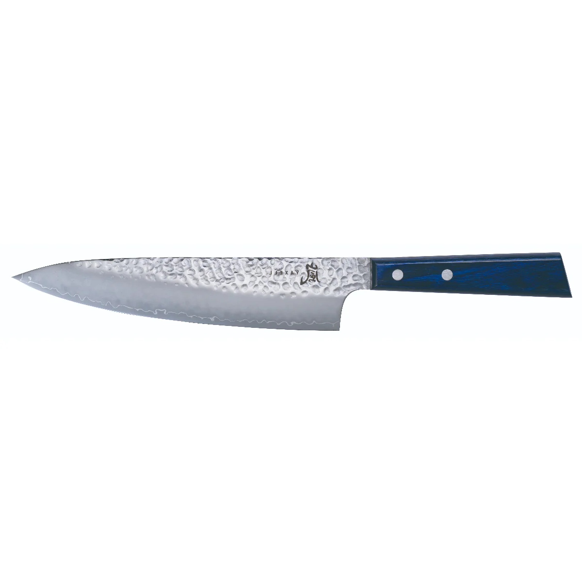 YAXELL BLUE BREEZE KOK’S- mes MOVAX stalen lemmet 20cm blauw pakkawood heft