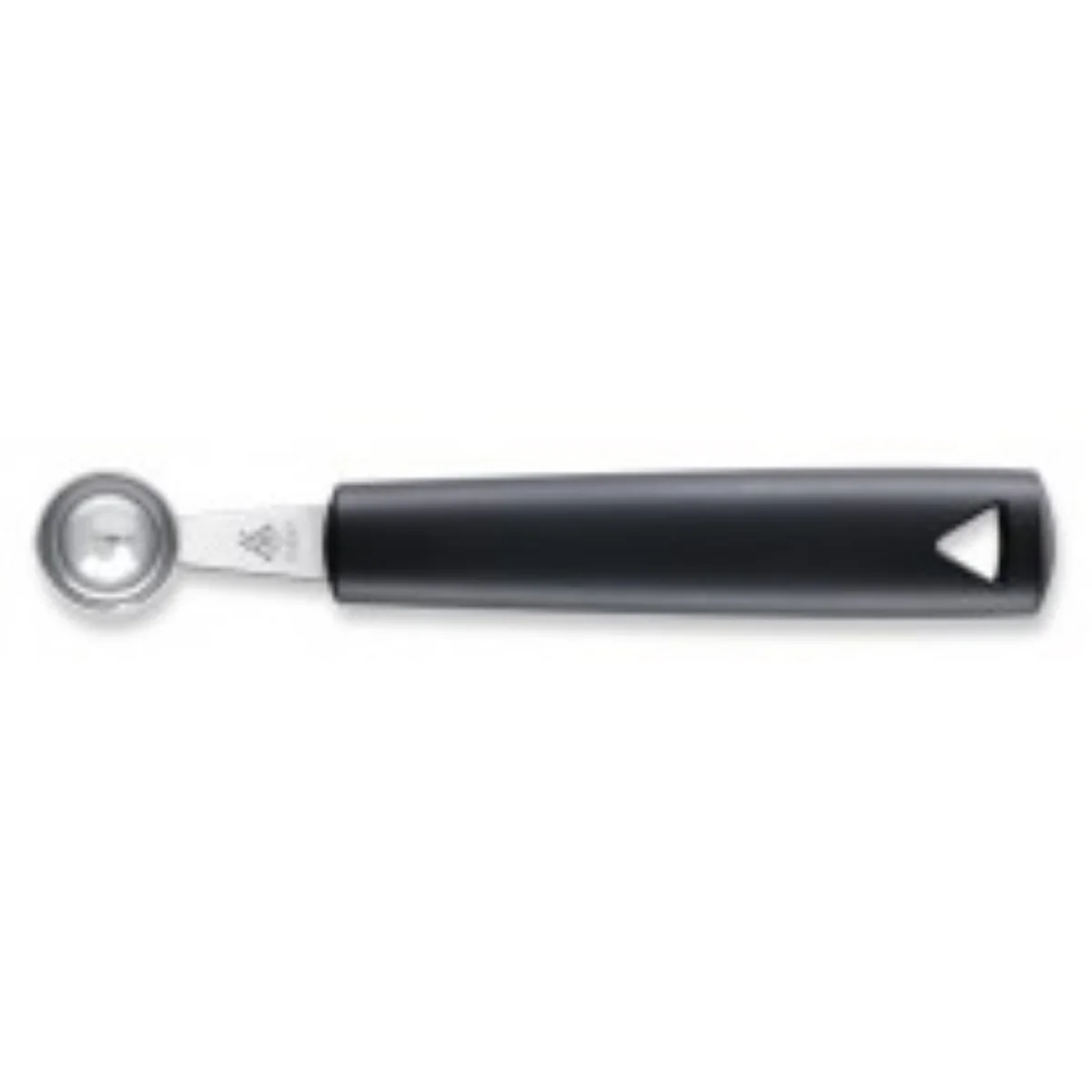 TRIANGLE roestvrijstalen Pommes-Parisienne – meloen – lepel Ø 22mm zwart kunststof heft