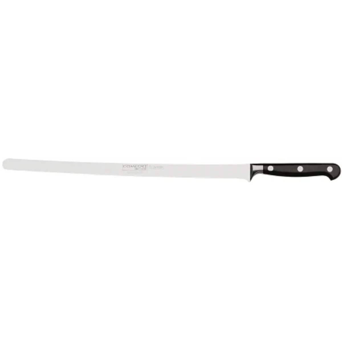 BURGVOGEL Comfort Line professioneel Zalm- mes RVS lemmet 31cm zwart POM heft BURGVOGEL Comfort Line professioneel Zalm- mes RVS lemmet 31cm zwart POM heft