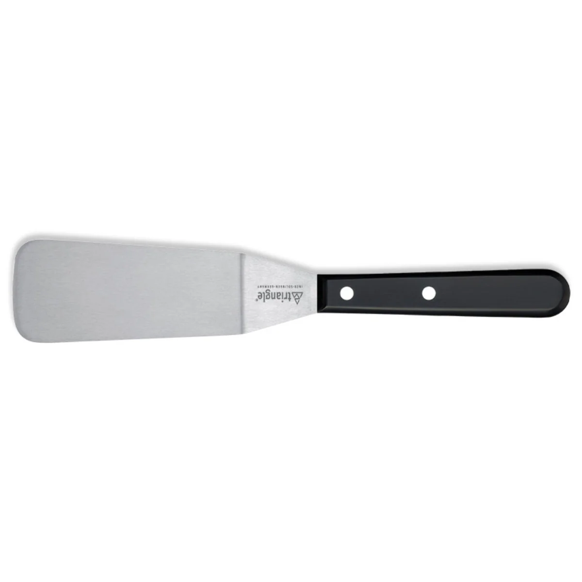 TRIANGLE Palet – spatel RVS knik lemmet 12cm zwart ABS kunststof heft