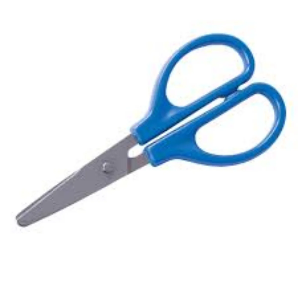 BEXFIELD Verbandschaar RVS ronde punt blauw kunststof handvat lengte 10cm