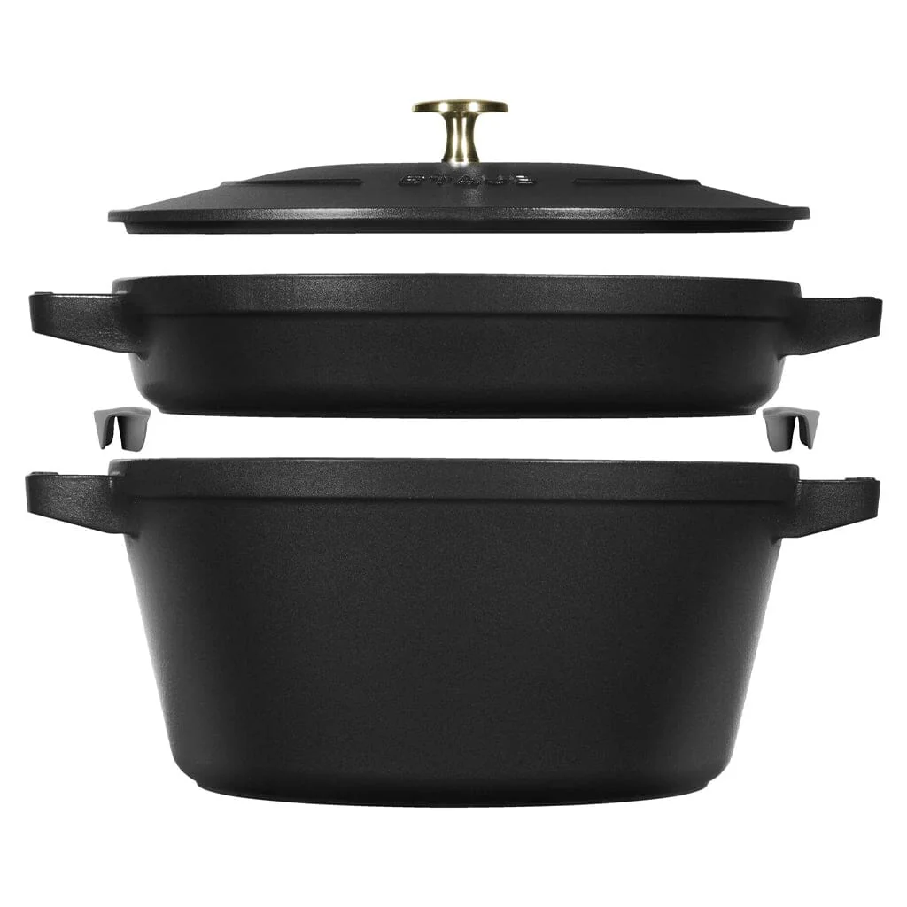 Staub – Stack 2-piece set 24 cm – black Staub – Stack 2-piece set 24 cm – black
