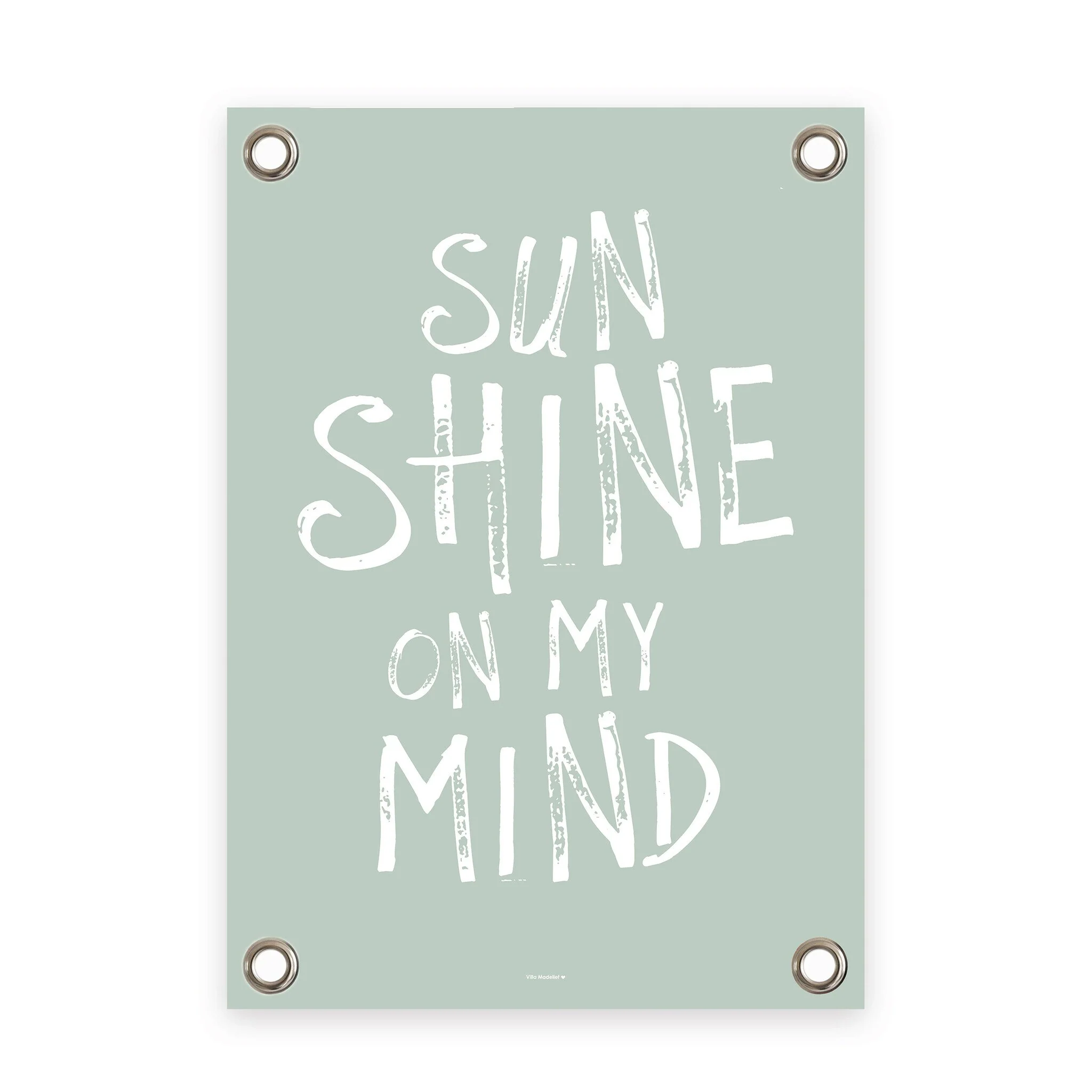 VM | Tuinposter groen wit sunshine on my mind
