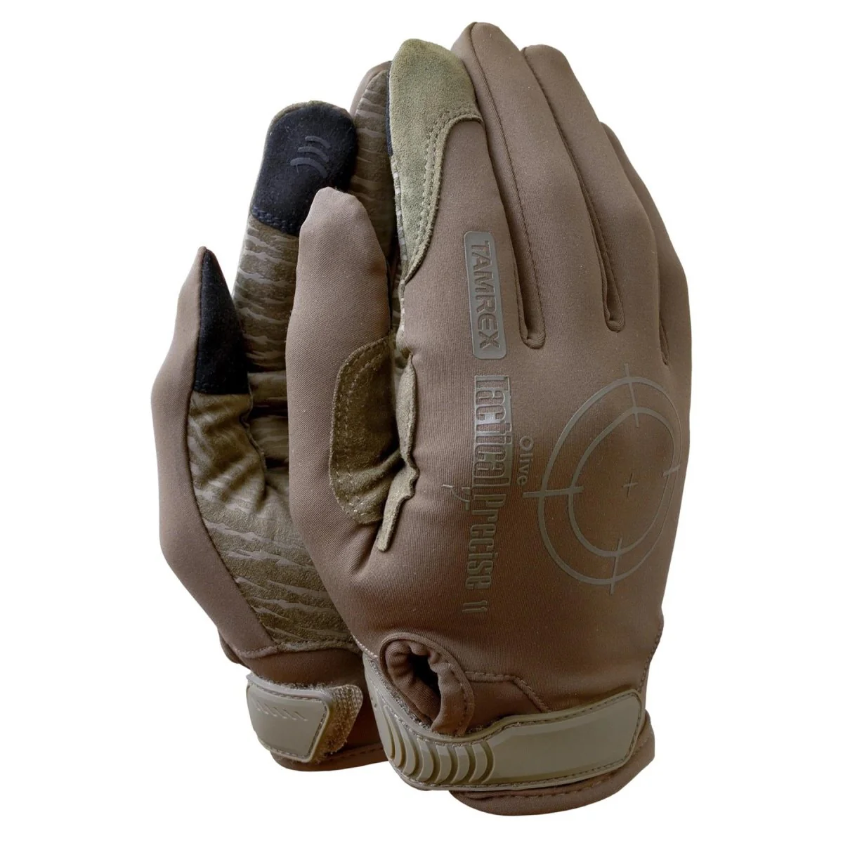 TAMREX Nauwkeurige tactische handschoenen PU-leer Flexibel Spandex Touchscreen Olijf