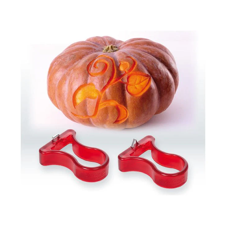 TRIANGLE RVS Essential Pompoen – groente – fruit – kerfset 2-delig – snijdt U en V vorm TRIANGLE RVS Essential Pompoen – groente – fruit – kerfset 2-delig – snijdt U en V vorm